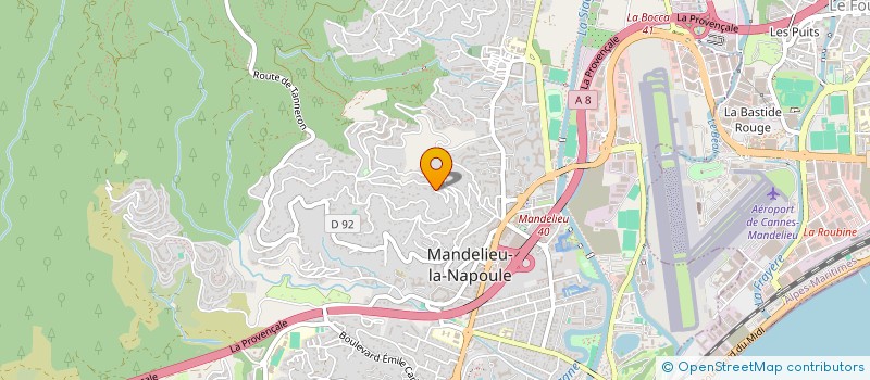 localisation de l'entreprise SCI NID D'ANGES à MANDELIEU-LA-NAPOULE