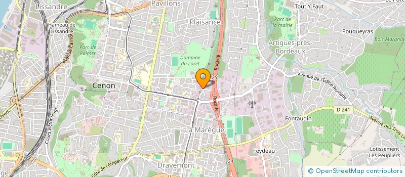 localisation de l'entreprise SCI NID'ENTREPRISES  CENON