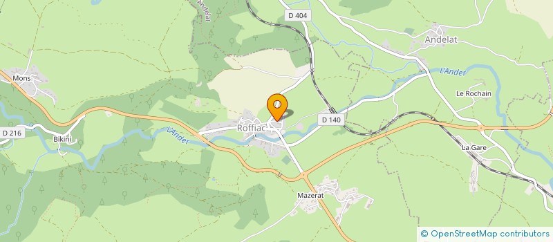localisation de l'entreprise SCI NIDA à ROFFIAC