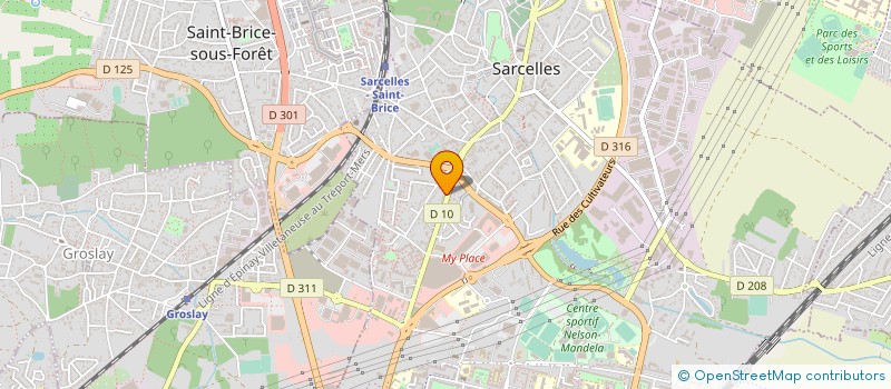 localisation de l'entreprise SCI NIDDAM ET BOUAZIZ  SARCELLES