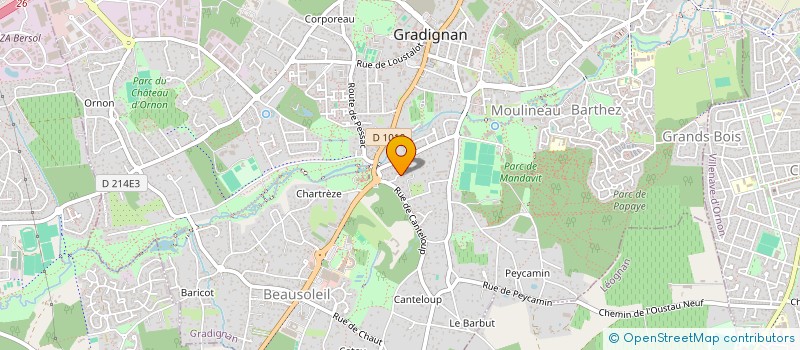 localisation de l'entreprise SCI NIDOR à GRADIGNAN
