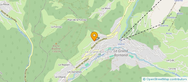 localisation de l'entreprise SCI NIDOUYE à LE GRAND-BORNAND