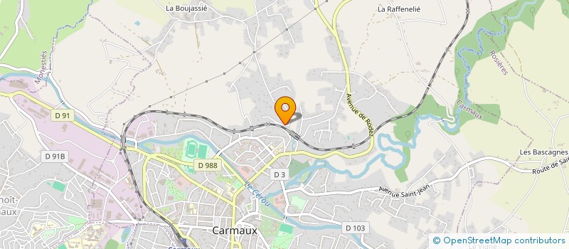 localisation de l'entreprise SCI NIEVES  CARMAUX