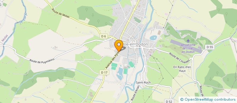 localisation de l'entreprise SCI NIEWHEART  L'ISLE-EN-DODON