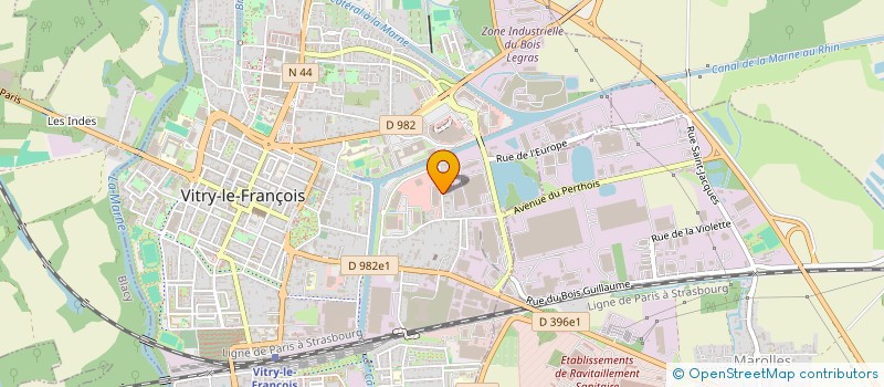 localisation de l'entreprise SCI NIGLO à VITRY-LE-FRANCOIS