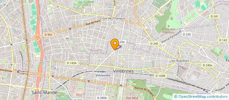 localisation de l'entreprise SCI NIKAIA à VINCENNES