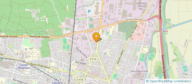 localisation de l'entreprise SCI NIKITA & AMELIE  COLMAR