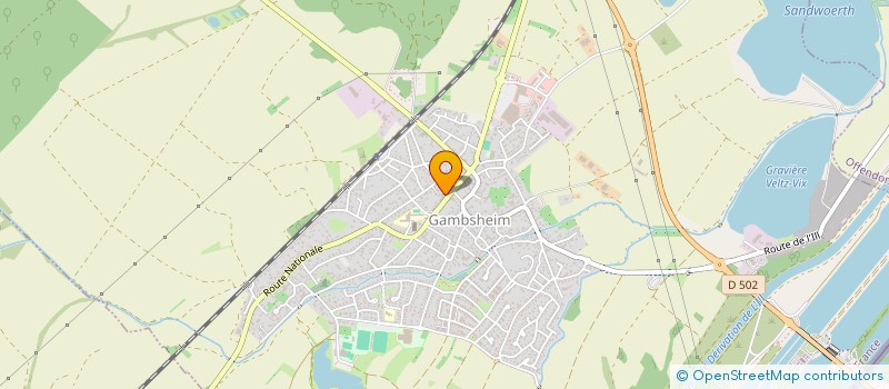 localisation de l'entreprise SCI NIKKY  GAMBSHEIM