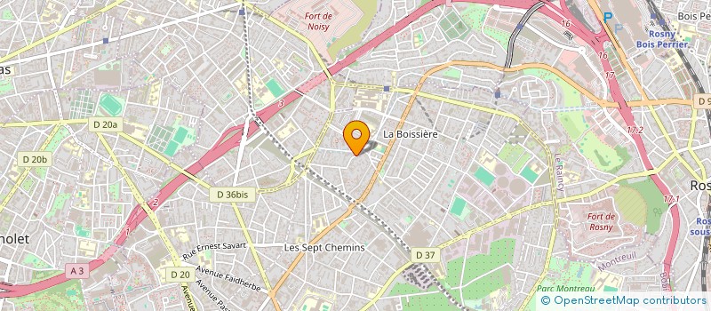 localisation de l'entreprise SCI NIKO à MONTREUIL