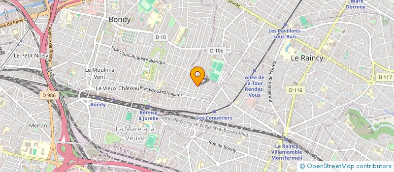 localisation de l'entreprise SCI NIKOLIC  BONDY