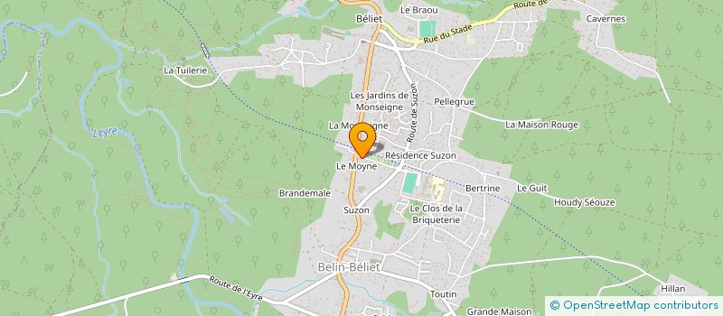 localisation de l'entreprise SCI NIL  BELIN-BELIET