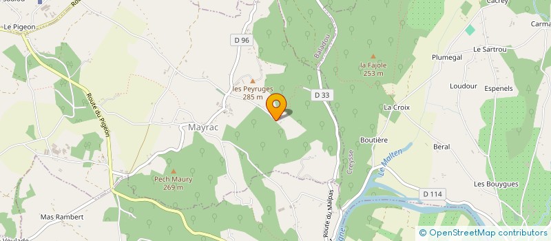 localisation de l'entreprise SCI NILEA  MAYRAC