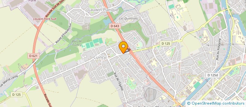 localisation de l'entreprise SCI NILL  CUINCY