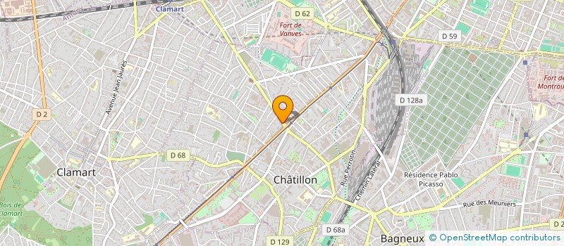 localisation de l'entreprise SCI NILSAR  CHATILLON