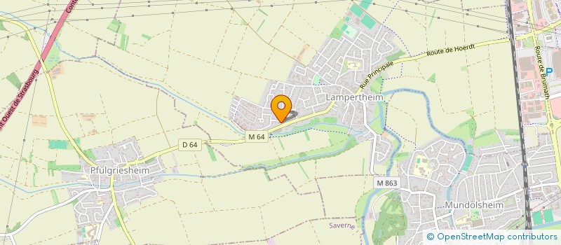 localisation de l'entreprise SCI NIMA 08  LAMPERTHEIM