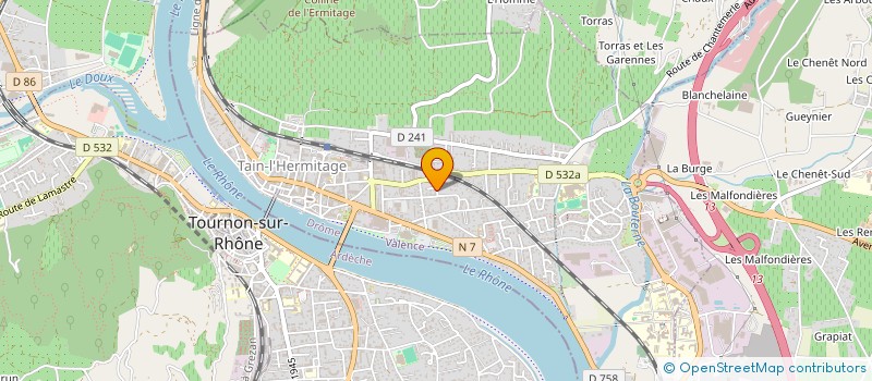 localisation de l'entreprise SCI NIMA  TAIN-L'HERMITAGE