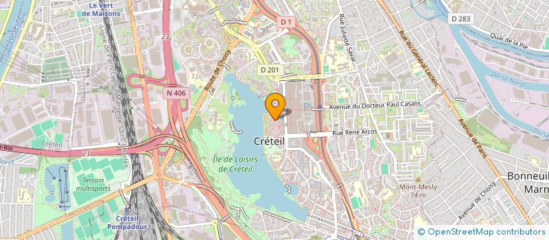 localisation de l'entreprise SCI NIMA à CRETEIL