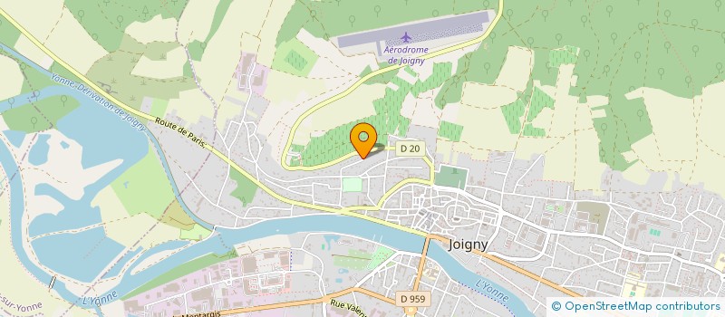 localisation de l'entreprise SCI NIMBUS à JOIGNY