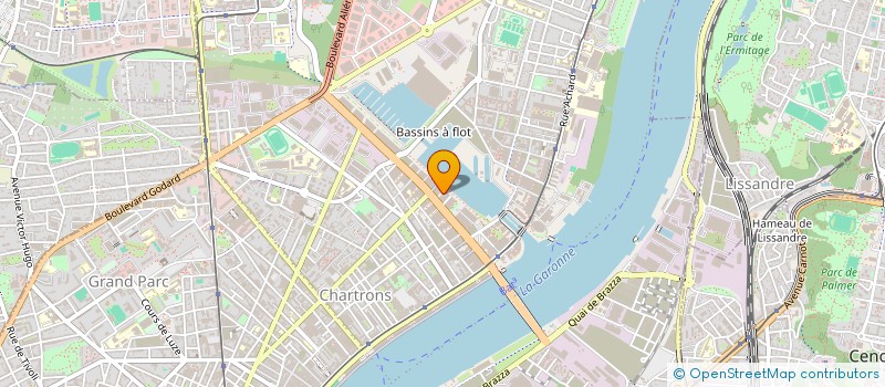 localisation de l'entreprise SCI NIMES - RUE DE LA VIEILLE ECOLE  BORDEAUX