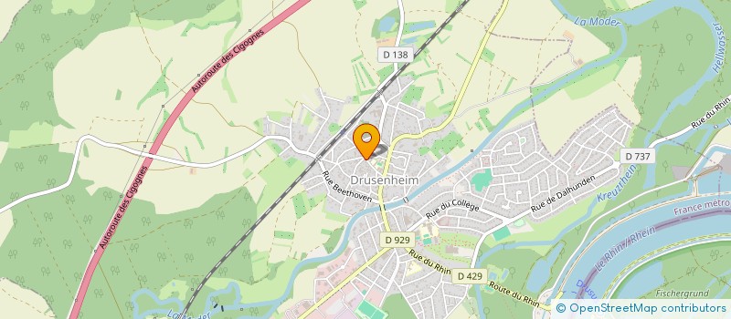 localisation de l'entreprise SCI NIMM  DRUSENHEIM