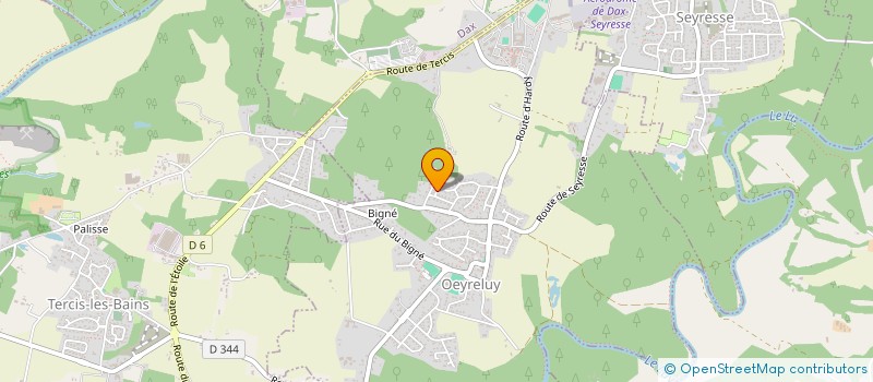 localisation de l'entreprise SCI NIN  OEYRELUY