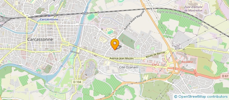 localisation de l'entreprise SCI NINA à CARCASSONNE