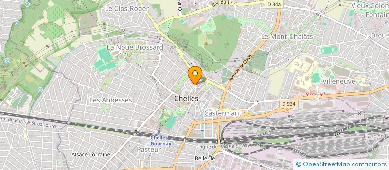 localisation de l'entreprise SCI NINA  CHELLES