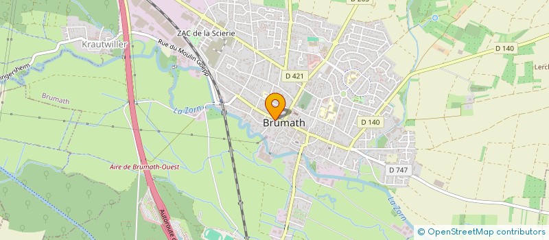localisation de l'entreprise SCI NINA  BRUMATH