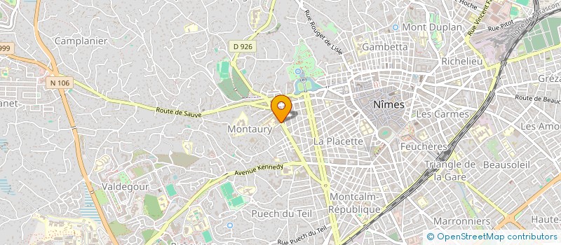 localisation de l'entreprise SCI NINA  NIMES