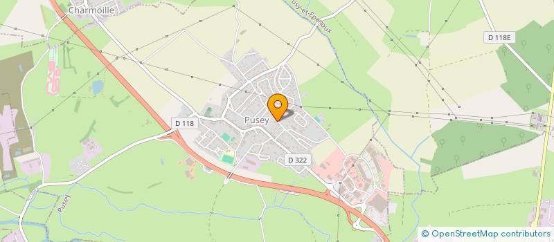 localisation de l'entreprise SCI NINA.GIF  PUSEY