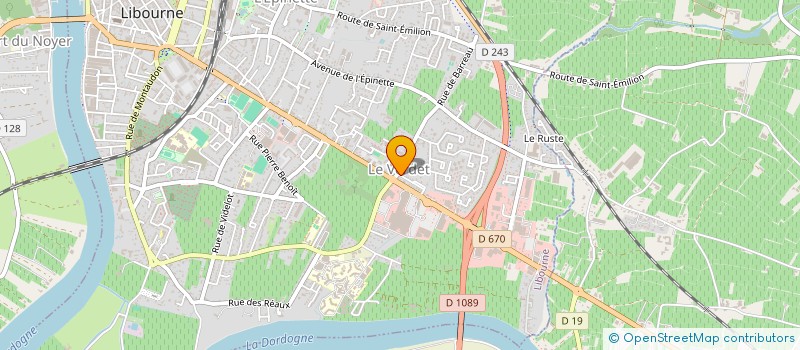 localisation de l'entreprise SCI NINA II  LIBOURNE