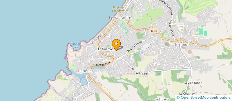 localisation de l'entreprise SCI NINA PAUL  PLENEUF-VAL-ANDRE