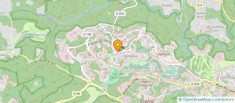 localisation de l'entreprise SCI NINARIS  VALBONNE