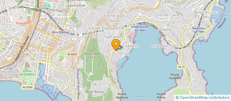 localisation de l'entreprise SCI NINATHOM à VILLEFRANCHE-SUR-MER