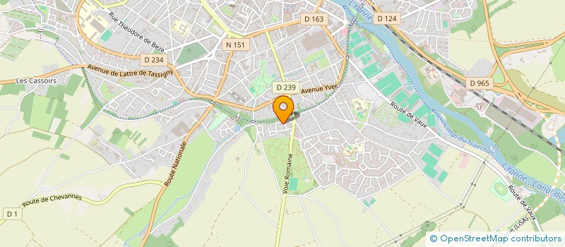 localisation de l'entreprise SCI NINE à AUXERRE