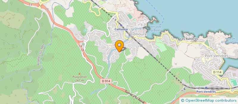 localisation de l'entreprise SCI NINE  COLLIOURE