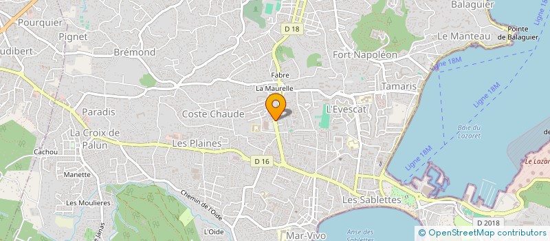 localisation de l'entreprise SCI NINE à LA SEYNE-SUR-MER