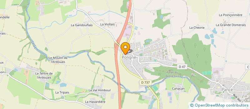 localisation de l'entreprise SCI NINETTE SIMONE  POLIGNE