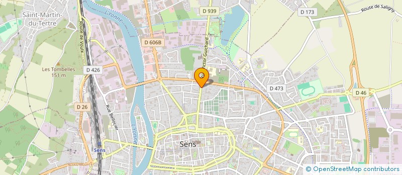localisation de l'entreprise SCI NINICLAPO  SENS