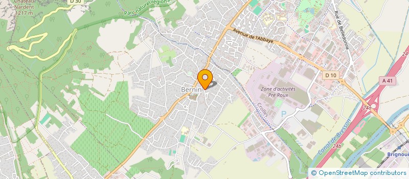 localisation de l'entreprise SCI NINO  BERNIN