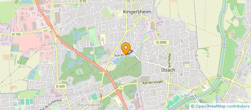 localisation de l'entreprise SCI NINO  KINGERSHEIM