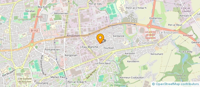 localisation de l'entreprise SCI NINON  GUIPAVAS