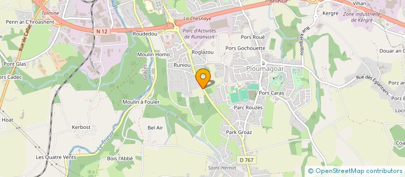 localisation de l'entreprise SCI NINON  PLOUMAGOAR