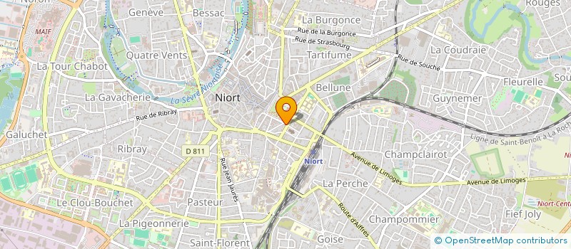 localisation de l'entreprise SCI NIORT-MARAIS  NIORT