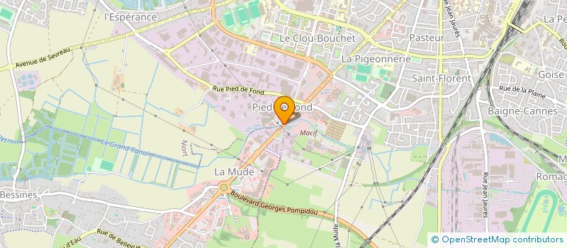 localisation de l'entreprise SCI NIORT SUD  NIORT