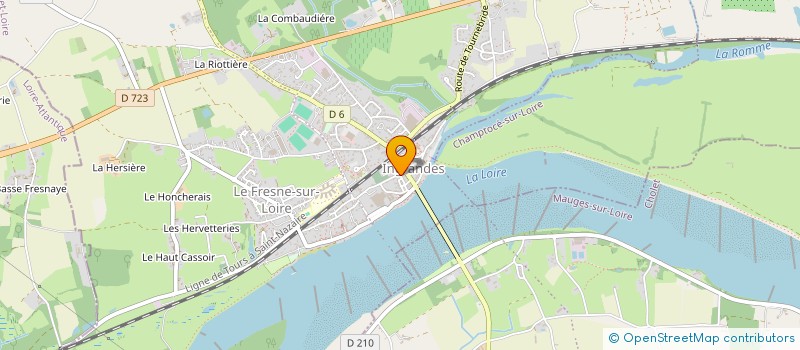 localisation de l'entreprise SCI NIRAG  INGRANDES-LE-FRESNE-SUR-LOIRE