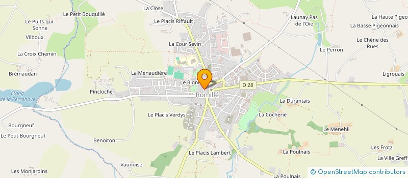 localisation de l'entreprise SCI NIRO  ROMILLE