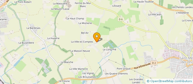 localisation de l'entreprise SCI NIRO  SAINT-MELOIR-DES-ONDES