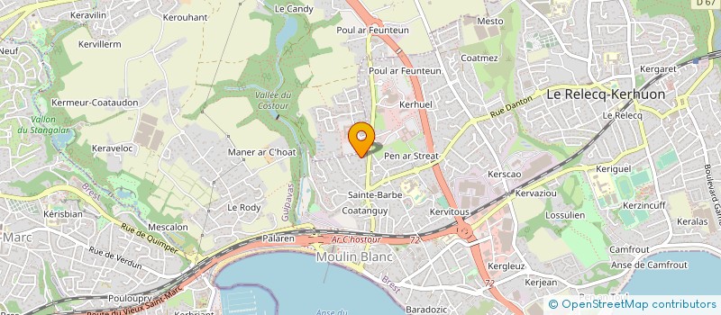 localisation de l'entreprise SCI NIROCA  LE RELECQ-KERHUON