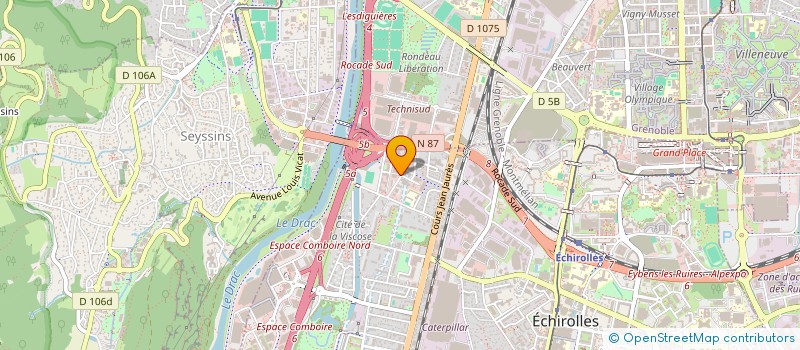 localisation de l'entreprise SCI NIROLE à ECHIROLLES